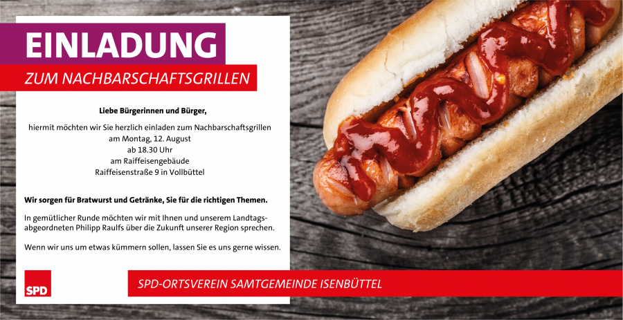 Nachbarschaftsgrillen in Vollbüttel